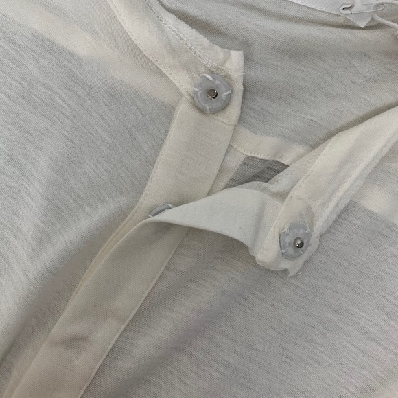 Revolve One Teaspoon Soho Fine Wool Grandpa Top Long Sleeves Ivory Size Small - Picture 14 of 16